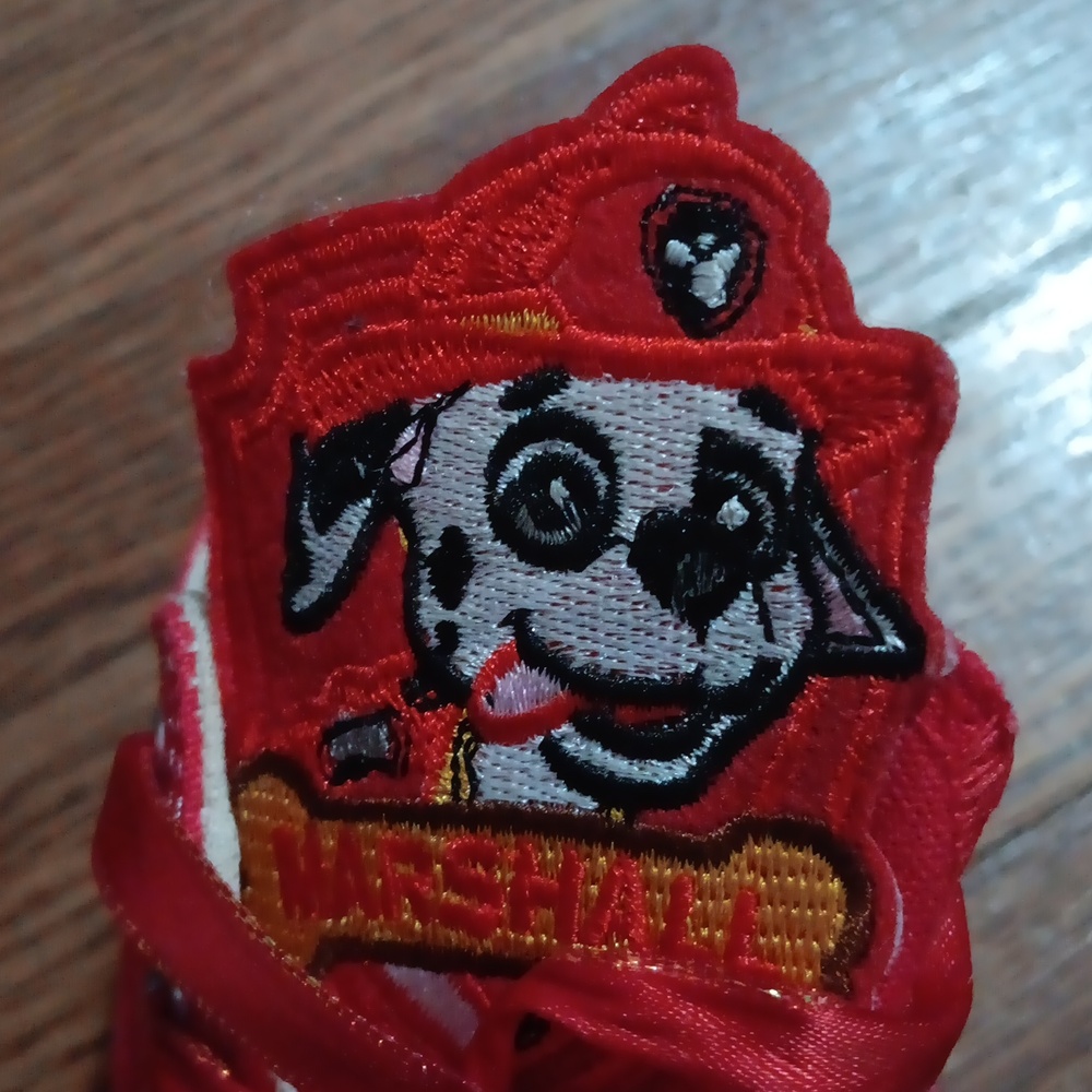 Converse Red All Star Sneakers with Rhinestones - Picture 2 of 8